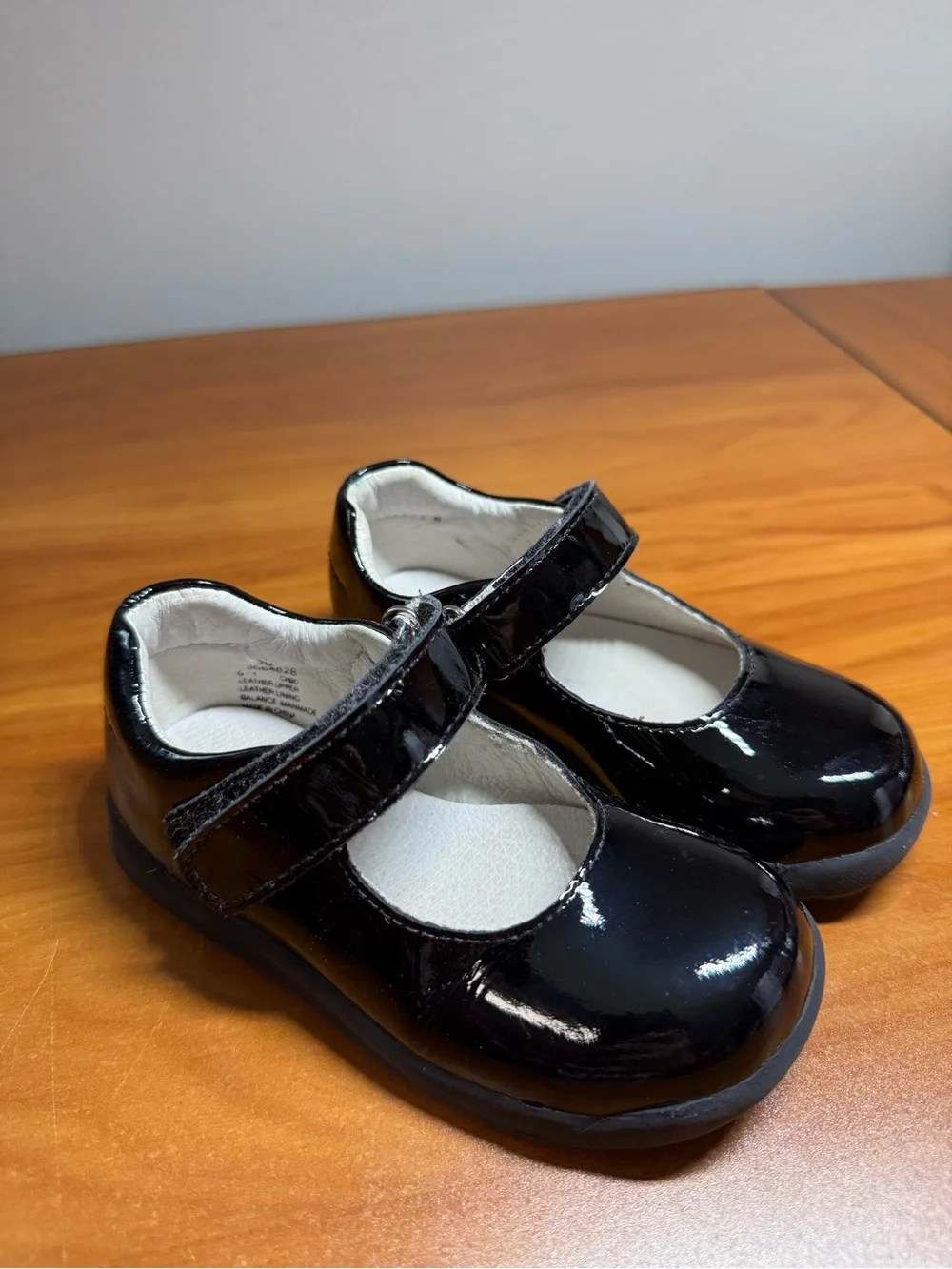 Stride Rite Girls Mary Jane Patent Leather Black Shoe Dressy Toddler kids 7